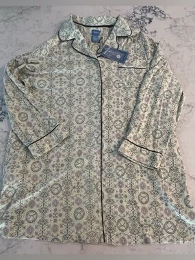 New Simply Vera by Vera Wang Intimates Sleep Lounge Floral Top Womens X-Large